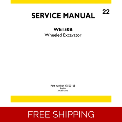 NEW HOLLAND WE150B WHEELED EXCAVATOR SERVICE REPAIR MANUAL NEW HOLLAND WE150B WHEELED EXCAVATOR SERVICE REPAIR MANUAL